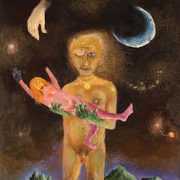 Poster image for the exhibition titled Antoni Tàpies: De verbeelding van de wereld